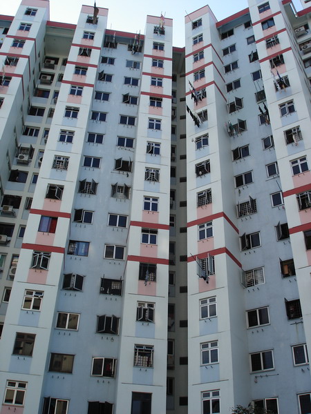 Типичная многоэтажка Сингапура
